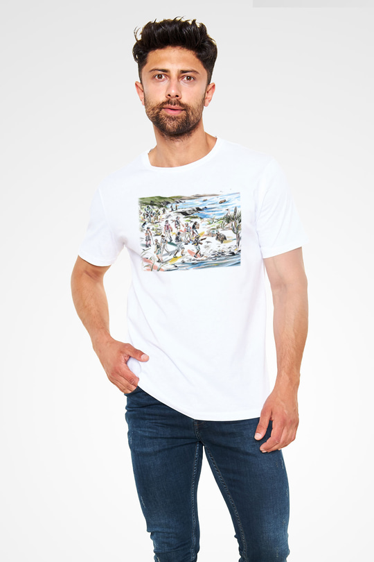 Galapagos Adaları Beyaz Unisex Tişört T-Shirt - TişörtFabrikası