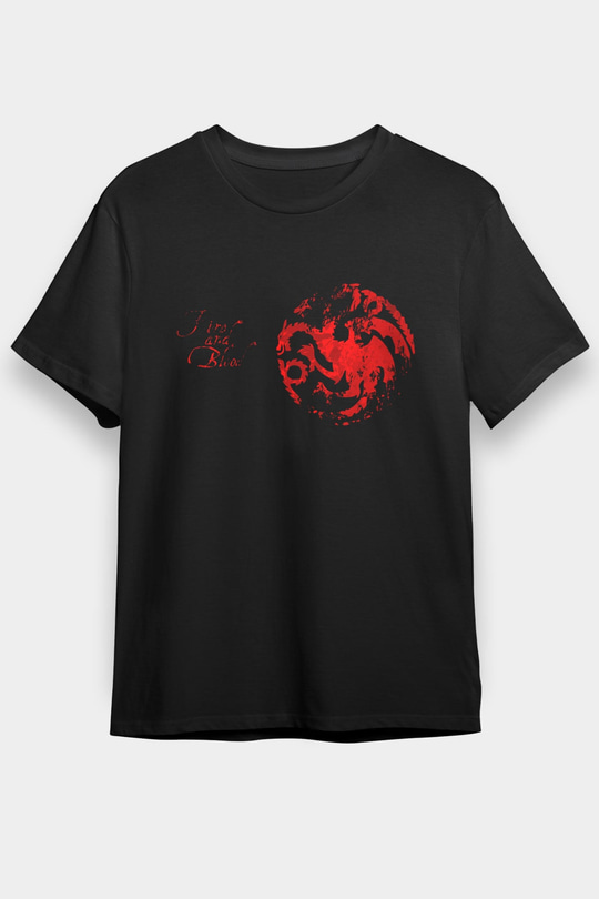 Game of Thrones Siyah Unisex Tişört T-Shirt