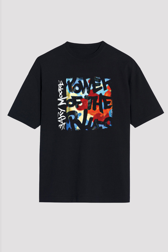 Gary Moore Baskılı Unisex Siyah Oversize Tişört