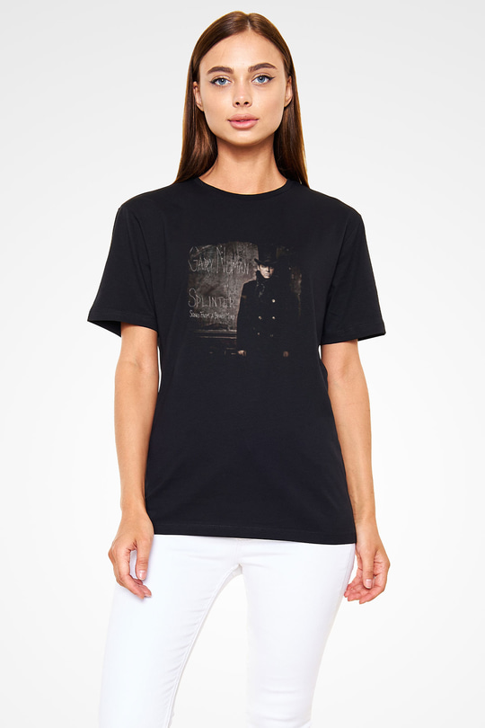 Gary Numan Baskılı Unisex Siyah Tişört