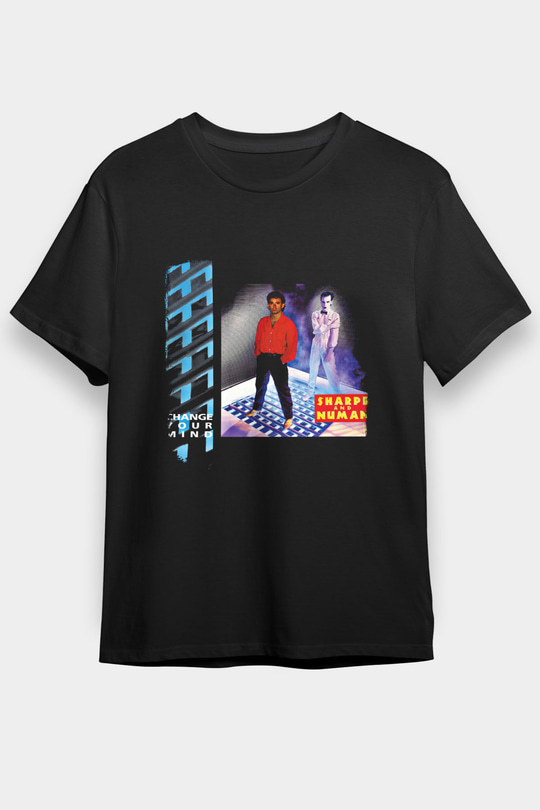 Gary Numan Baskılı Unisex Siyah Tişört