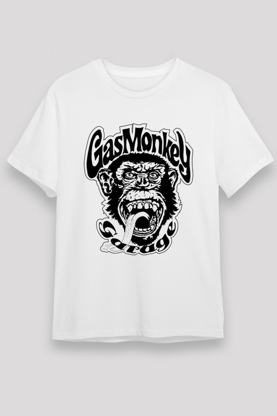 Gas Monkey Garage Beyaz Unisex Tişört T-Shirt