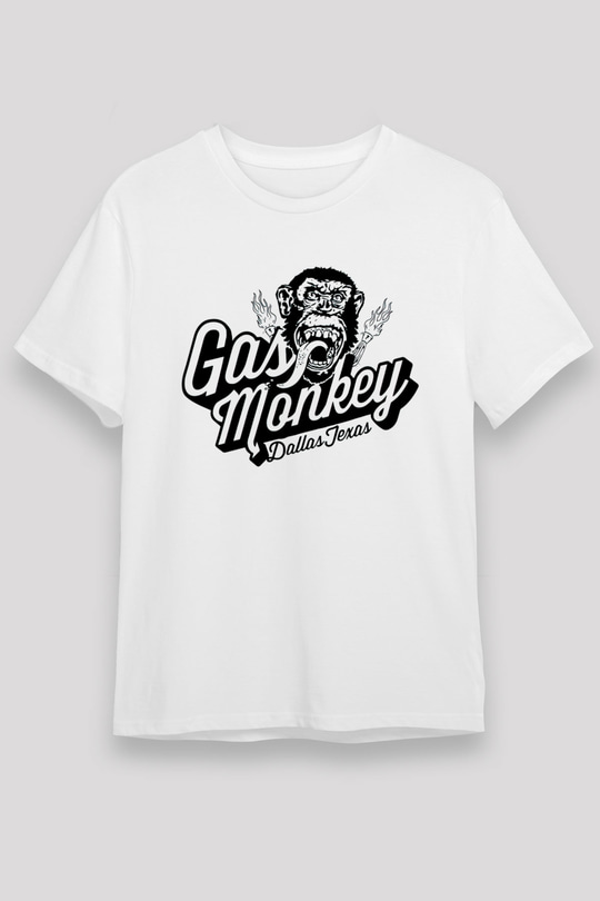 Gas Monkey Garage Beyaz Unisex Tişört T-Shirt