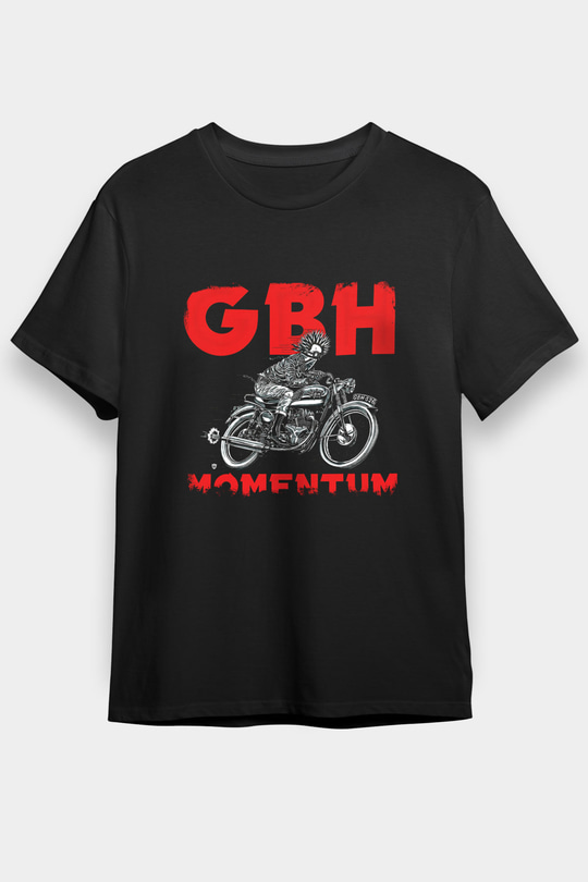 GBH Baskılı Unisex Siyah Tişört