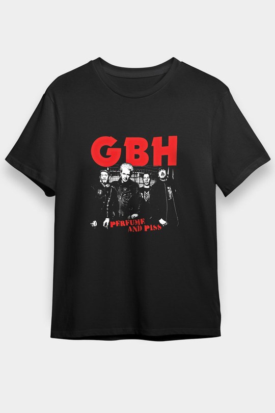 GBH Baskılı Unisex Siyah Tişört