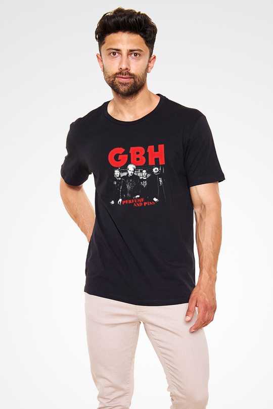 GBH Baskılı Unisex Siyah Tişört