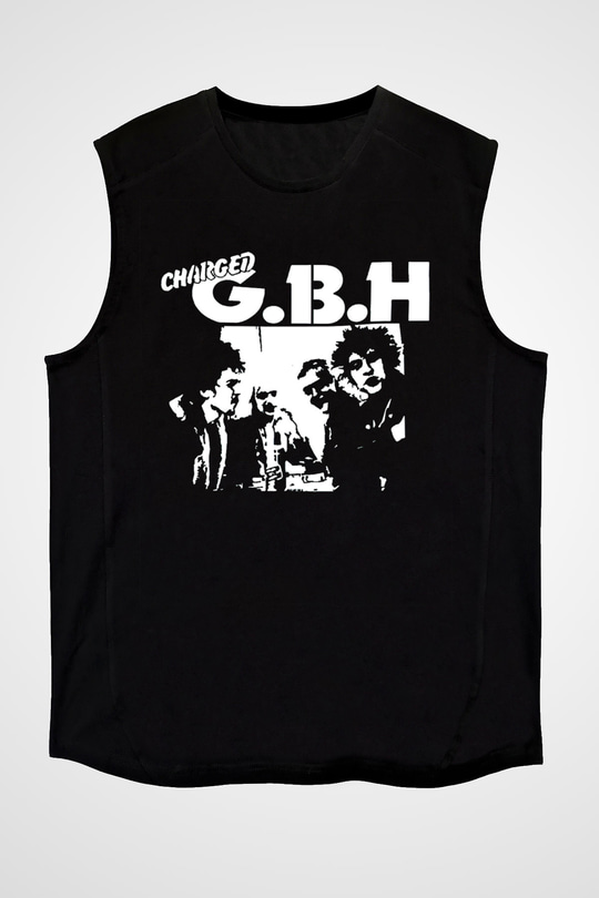 GBH Siyah Unisex Kolsuz Tişört