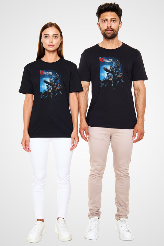 Gears of War Siyah Unisex Tişört T-Shirt