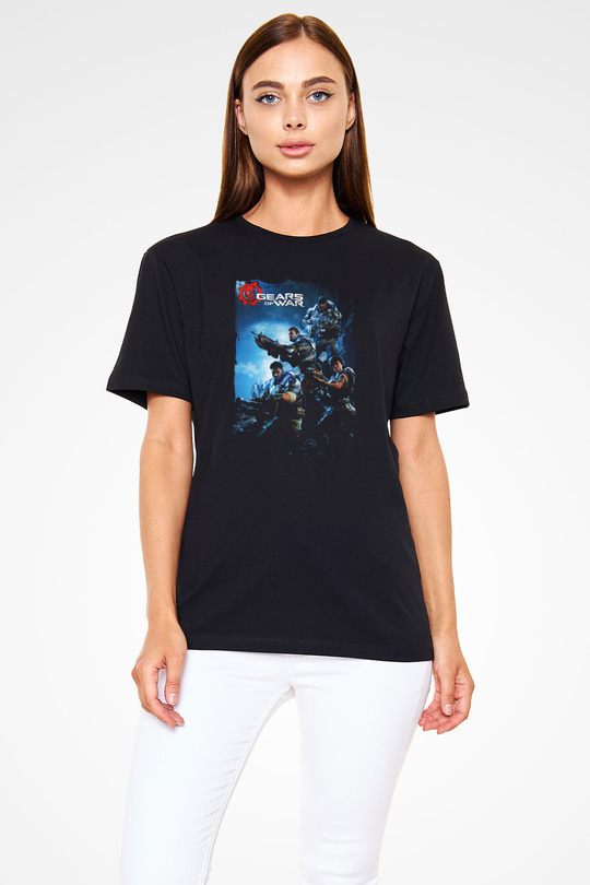 Gears of War Siyah Unisex Tişört T-Shirt