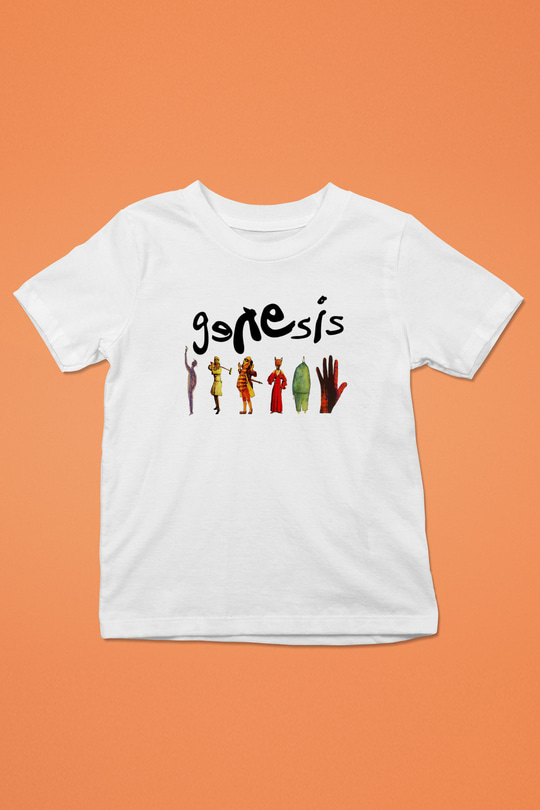Genesis Baskılı Beyaz Unisex Çocuk Tişört