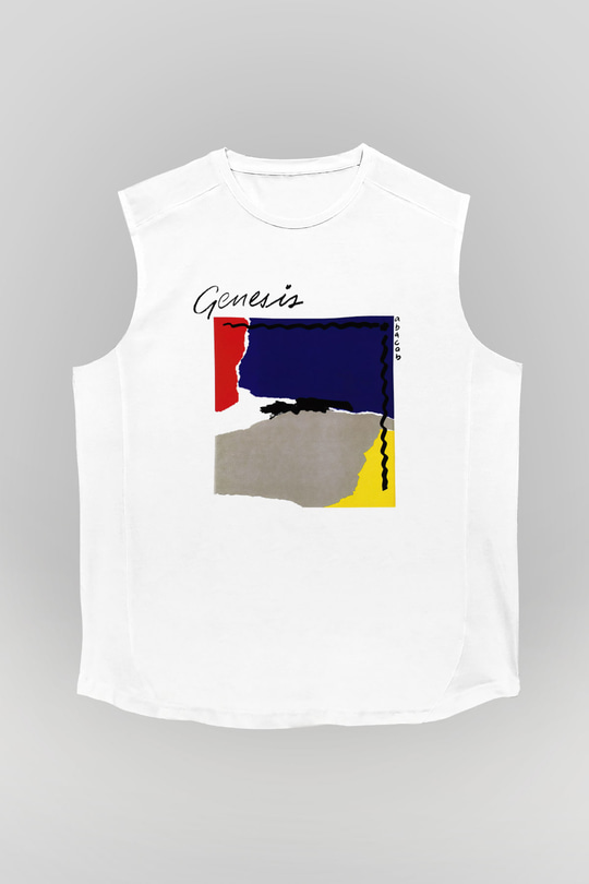 Genesis Beyaz Unisex Kolsuz Tişört