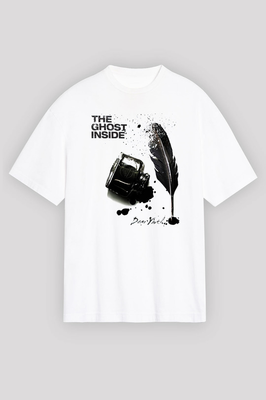 Ghost Inside Beyaz Unisex Oversize Tişört T-Shirt