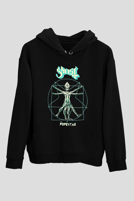Ghost Siyah Unisex Hoodie