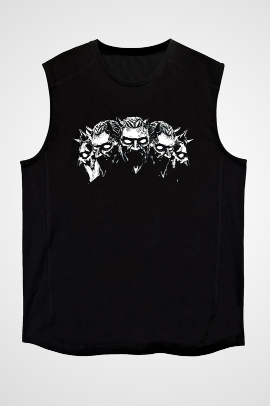 Ghost Siyah Unisex Kolsuz Tişört