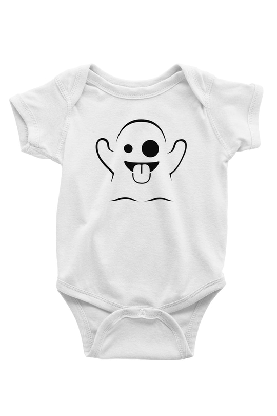 Ghostbusters Hayalet Avcıları Baskılı Beyaz Unisex Bebek Body - Zıbın