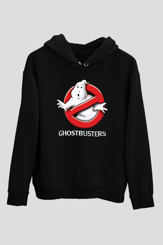 Ghostbusters Hayalet Avcıları Siyah Unisex Hoodie