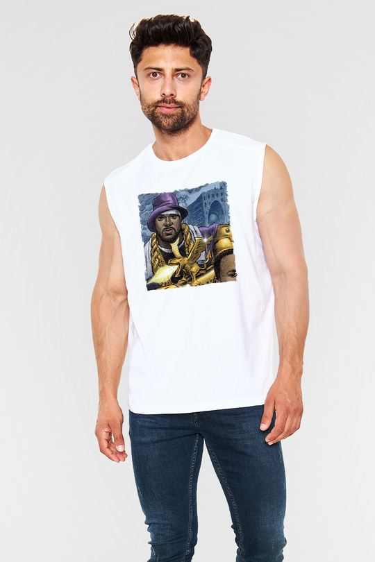 Ghostface Killah Beyaz Unisex Kolsuz Tişört