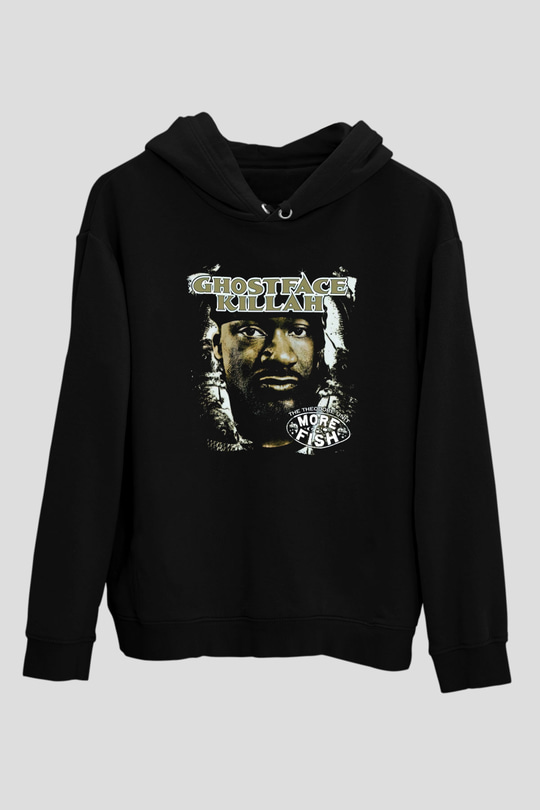 Ghostface Killah Siyah Unisex Kapüşonlu Sweatshirt
