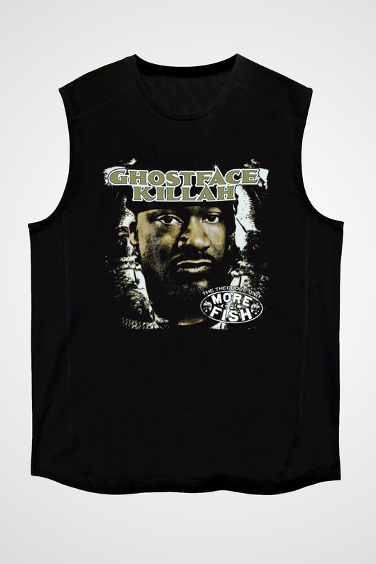 Ghostface Killah Siyah Unisex Kolsuz Tişört