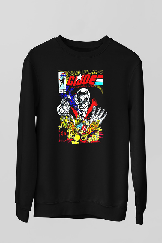 GI JOE Siyah Unisex  Sweatshirt
