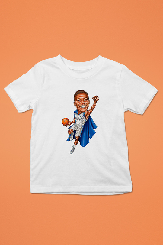 Giannis Antetokounpma Baskılı Beyaz Unisex Beyaz Çocuk Tişört - Tshirt