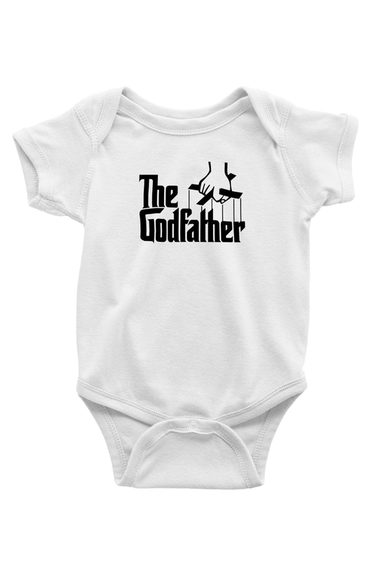 Godfather Baskılı Beyaz Unisex Bebek Body - Zıbın