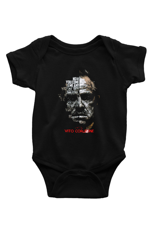 Godfather Siyah Bebek Body - Zıbın