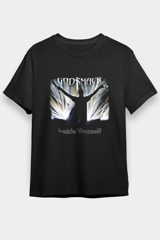 Godsmack Baskılı Unisex Siyah Tişört