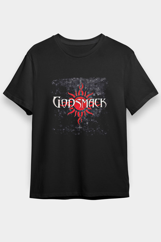 Godsmack Baskılı Unisex Siyah Tişört