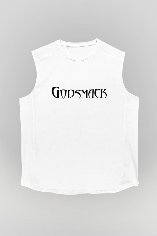 Godsmack Beyaz Unisex Kolsuz Tişört
