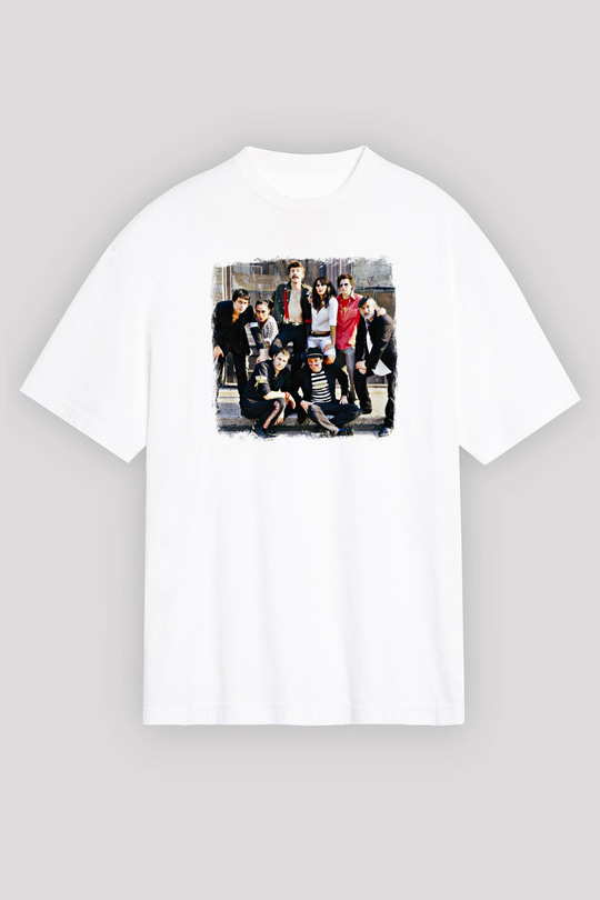 Gogol Bordello Baskılı Unisex Beyaz Oversize Tişört