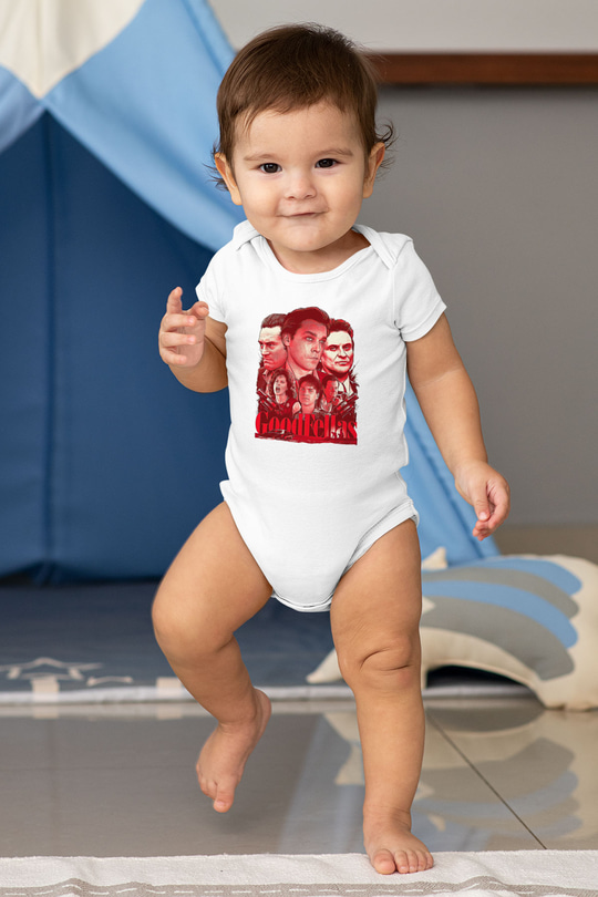 Goodfellas Baskılı Beyaz Unisex Bebek Body - Zıbın