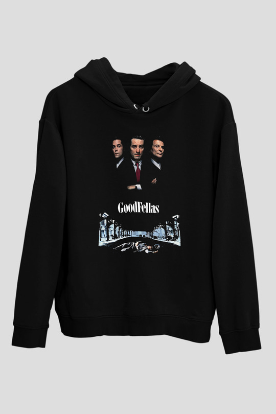 Goodfellas Baskılı Unisex Siyah Hoodie
