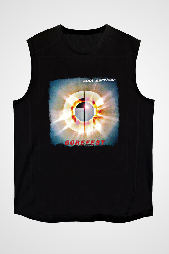 Gorefest Baskılı Unisex Siyah Kolsuz Tişört