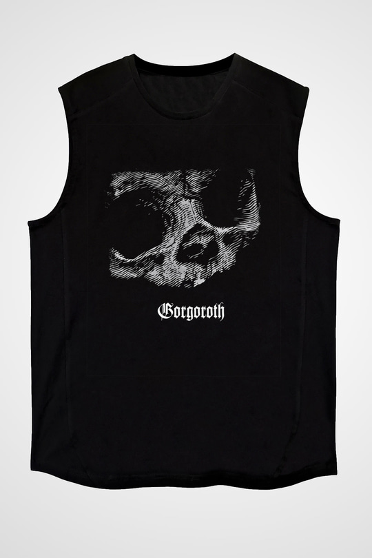 Gorgoroth Baskılı Unisex Siyah Kolsuz Tişört
