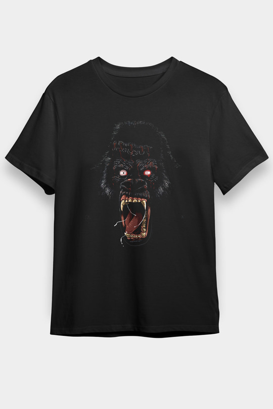 Goril Siyah Unisex Tişört T-Shirt - TişörtFabrikası