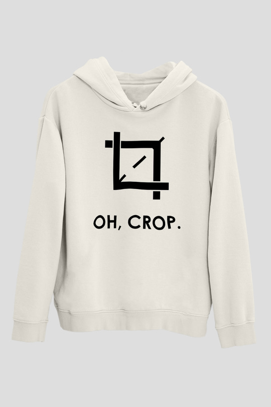 Grafiker Beyaz Unisex Kapüşonlu Sweatshirt