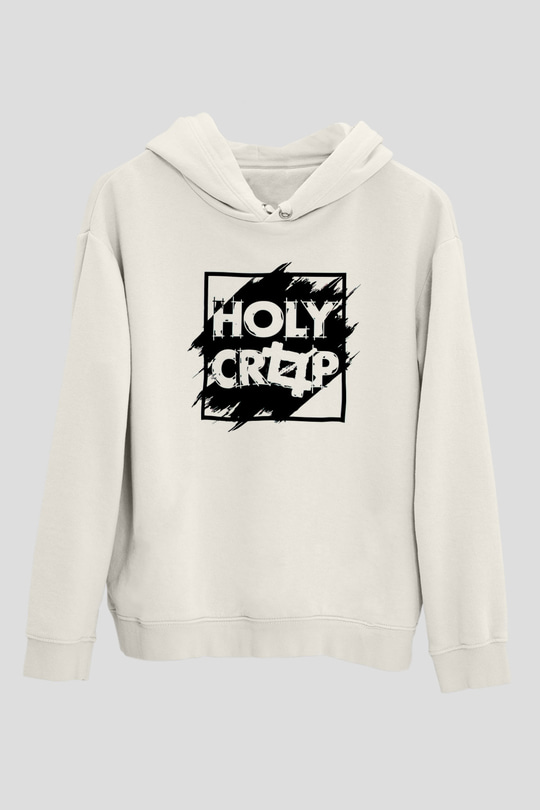 Grafiker Beyaz Unisex Kapüşonlu Sweatshirt