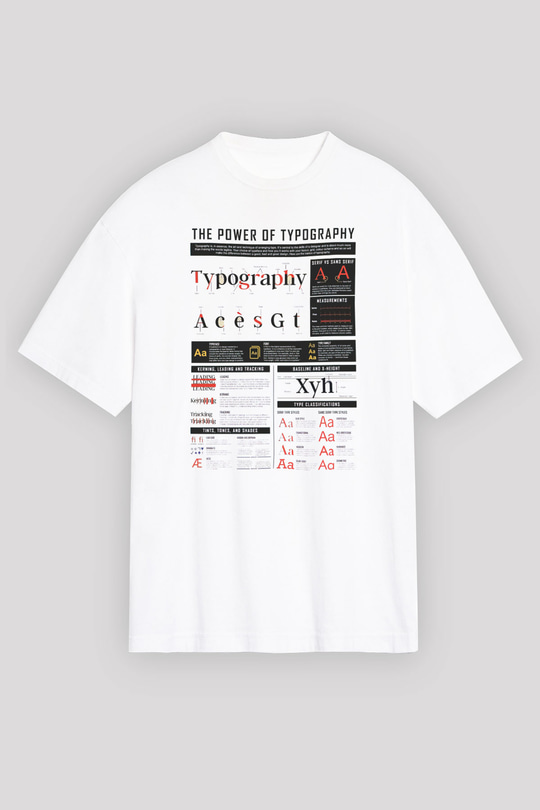 Grafiker Beyaz Oversize Tişört Oversize T-shirt - TişörtFabrikası