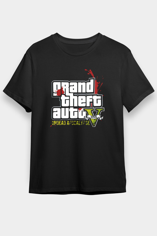 Grand Theft Auto Beyaz Unisex Tişört T-Shirt