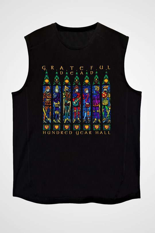 Grateful Dead Siyah Unisex Kolsuz Tişört