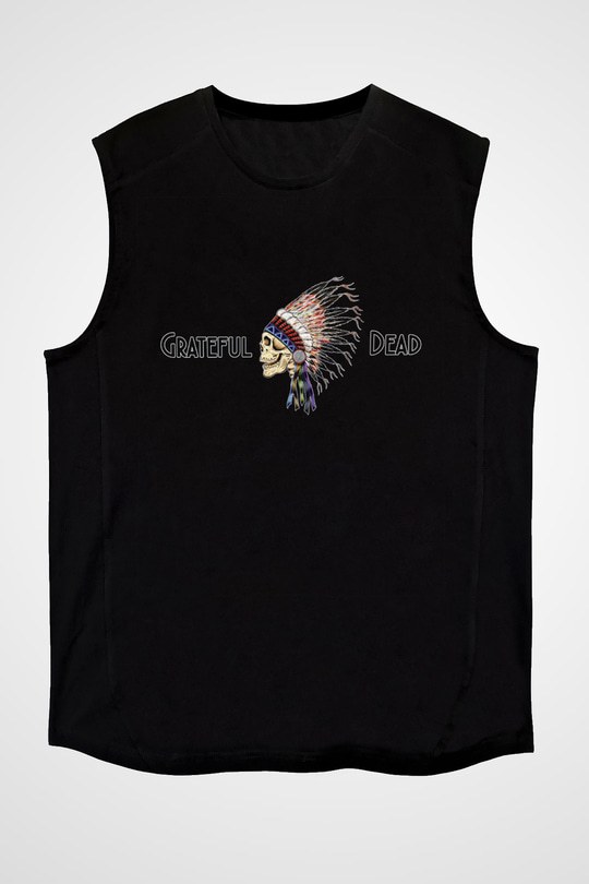 Grateful Dead Siyah Unisex Kolsuz Tişört