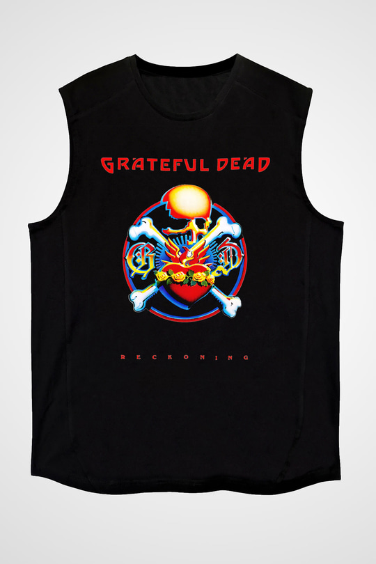 Grateful Dead Siyah Unisex Kolsuz Tişört