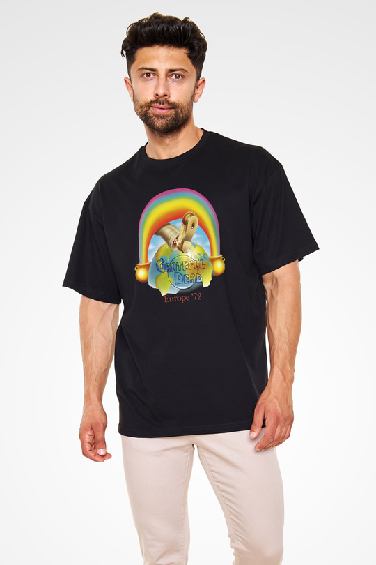 Grateful Dead Siyah Unisex Oversize Tişört T-Shirt