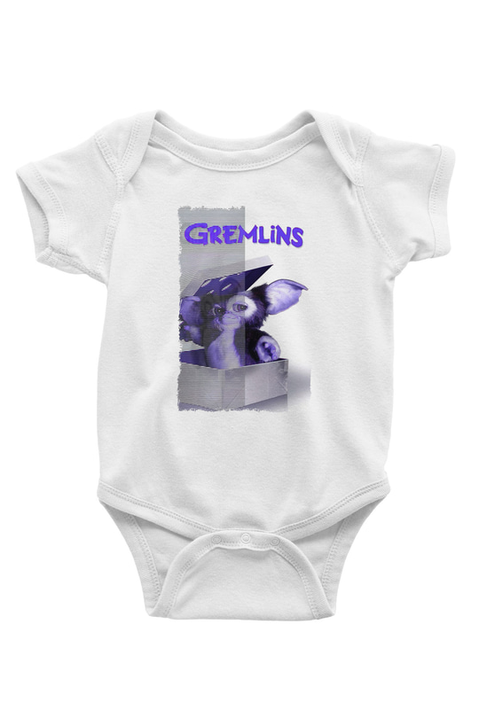 Gremlins Beyaz Bebek Body - Zıbın