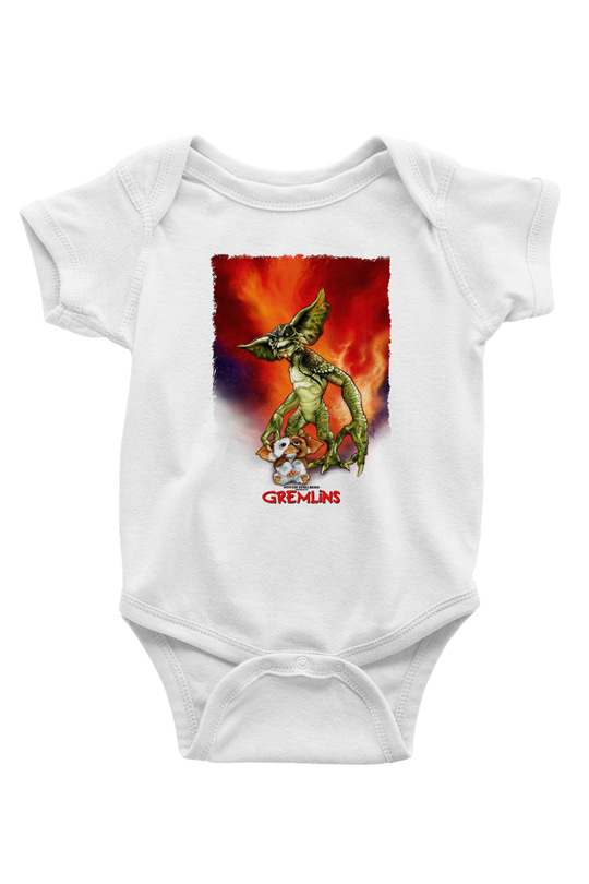 Gremlins Beyaz Bebek Body - Zıbın