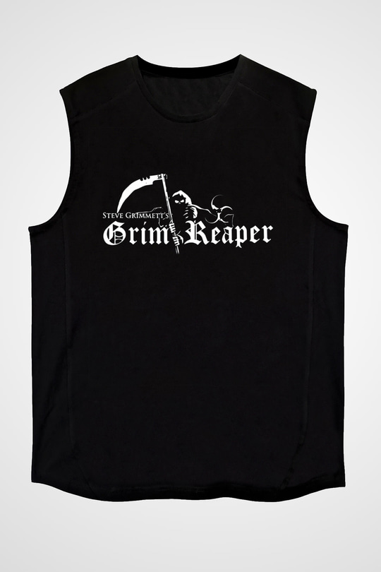 Grim Reaper Siyah Unisex Kolsuz Tişört