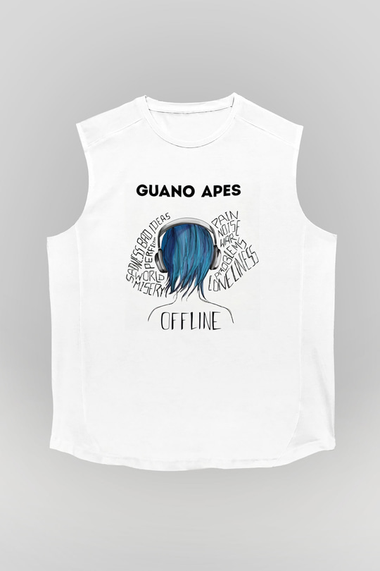 Guano Apes Beyaz Unisex Kolsuz Tişört