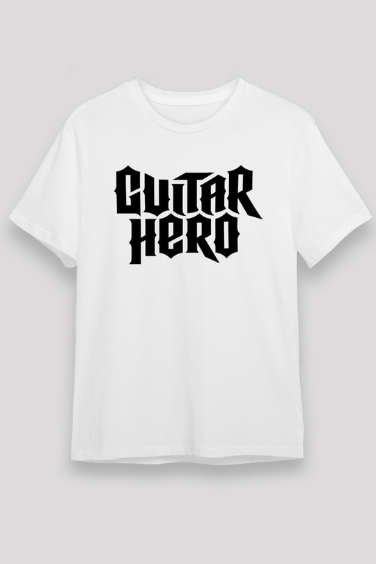 Guitar Hero Beyaz Unisex Tişört T-Shirt