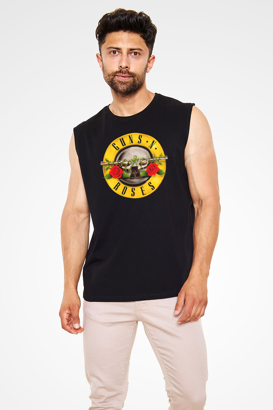 Guns N Roses Siyah Unisex Kolsuz Tişört